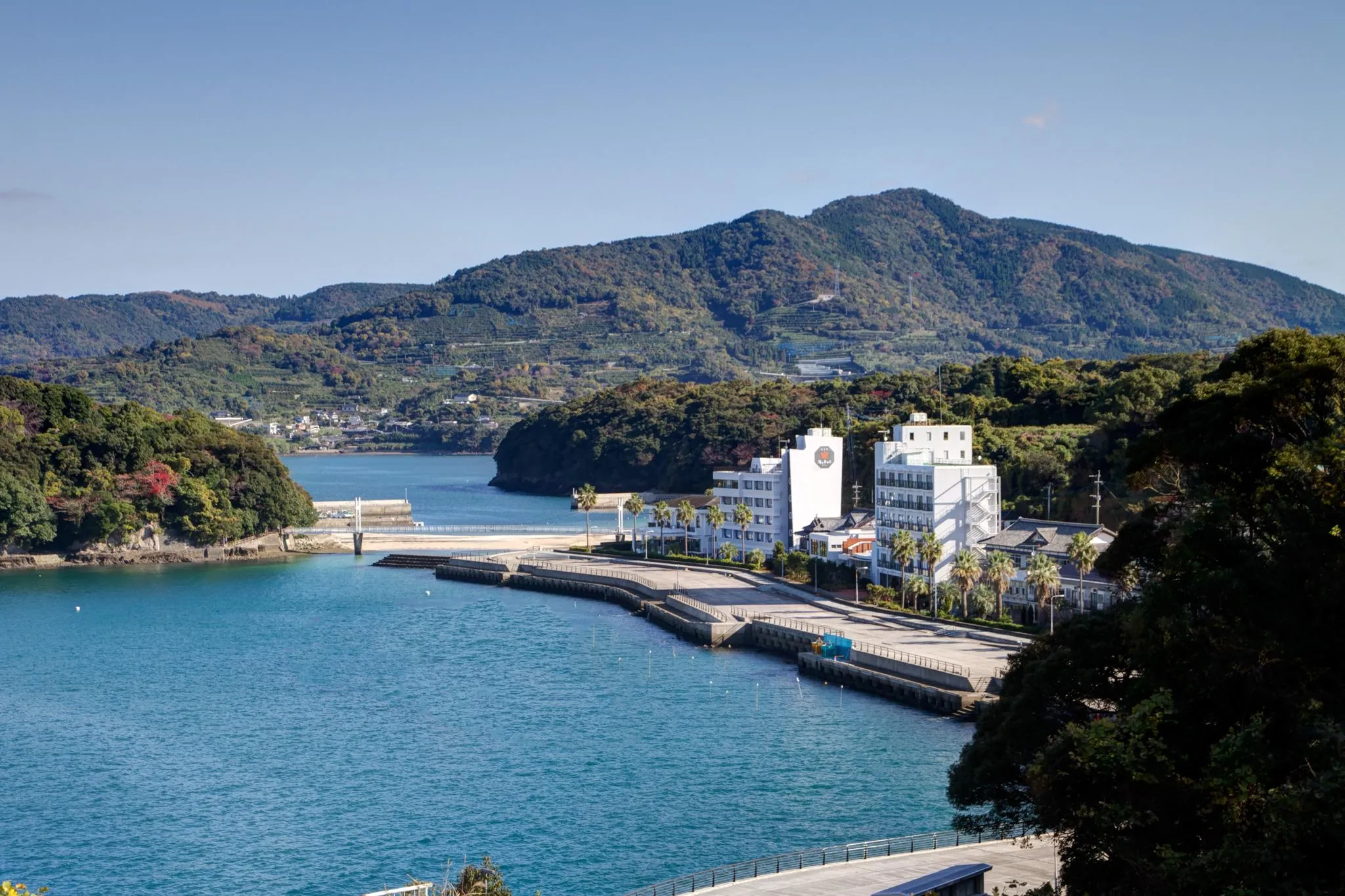 湯の児 海と夕やけ
